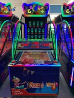 LIFUN Machine d'arcade professionnelle en métal, modèle Crazy Clown, à monnayeur, avec jeu de lancer de balles et distribution de tickets et de prix, pour centres commerciaux