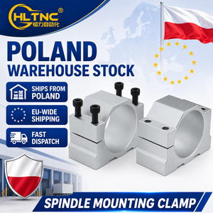 Free Shipping <strong>Poland</strong> Shipped Spindle Motor Mount Bracket Clamp 80mm 75W 3.2M CNC Spindle <strong>Water</strong> Pump Collet Set for Cnc Router - Product Image 1