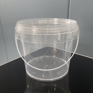 0.75L rõ ràng nhựa PP xô với nắp thực phẩm lớp trong suốt <span class=keywords><strong>container</strong></span> cho nước sốt bột & DIY bao bì - Product Image 2