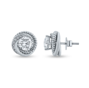 Pendientes de diamantes blancos de lujo hechos a mano con brillo impresionante de precisión y apariencia elegante DE LA India - Product Image 4