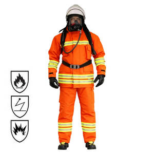 شهادة <span class=keywords><strong>CE</strong></span> <span class=keywords><strong>EN</strong></span> our Rip إيقاف قذيفة 4 طبقات Nomex مكافحة الحرائق رجال الإطفاء ملابس رجال الإطفاء - Product Image 1