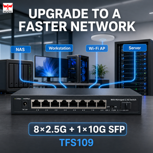 <span class=keywords><strong>Switch</strong></span> Gestionado de 8 Puertos 2.5Gb con 1 Puerto de Enlace Ascendente SFP de 10G, <span class=keywords><strong>Switch</strong></span> de Red Gestionado por Web - Product Image 6