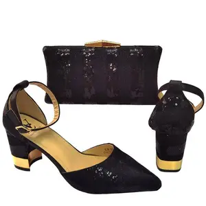 BG002 Fashion Brand Weave Slippers Ladies Elegant Heels Sandals Slip On Slide Femmes Sandales Mujer Slipper Shoes and Bag Set