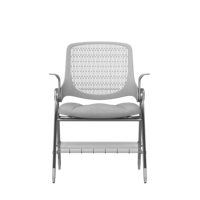 Chaise d'étude de style moderne avec table et planche Ensemble de mobilier de formation pliable Chaise de conférence pour ordinateur de bureau et bloc-notes