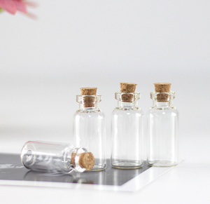 Flacon en verre borosilicate transparent de 1 ml à 10 ml à <span class=keywords><strong>prix</strong></span> avantageux, échantillon gratuit, mini flacon de stockage avec bouchon en bois, sérigraphie en <span class=keywords><strong>vrac</strong></span> - Product Image 5