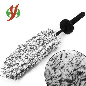 PEXMIENTAS PMS-2506 Brosse de lavage de voiture en microfibre à long manche pour le <span class=keywords><strong>nettoyage</strong></span> des pneus et le récurage des jantes avec des fonctionnalités de détaillage - Product Image 1