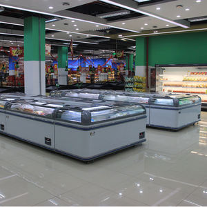 Congélateur coffre commercial grande capacité pour supermarché, à porte vitrée supérieure, avec système anti-givre automatique, à brancher - Product Image 6