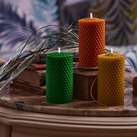 7 bougies artisanales écologiques parfumées à la cire d'abeille pour la décoration de la maison, les fêtes, les cadeaux - Mois de l'Histoire des Noirs, Saint-Valentin