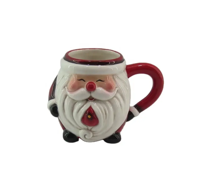 Christmas decoration antique santa claus ceramic coffee/tea mug