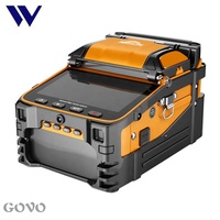 Fiber Splicer AI-9 6 motorlar sinyal yangın FTTH kaynakçı optik Fiber füzyon Splicer makinesi