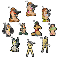 Pin-Up Girls Moral Badge Style Vintage Américain PVC 3D Pin-Up Filles Patchs