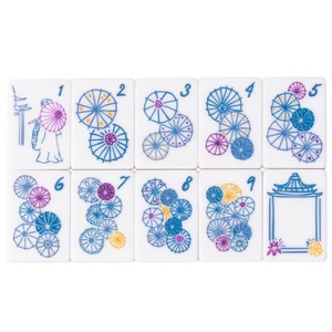 Set di Tessere Mahjong Classico Americano Ebraico Spagnolo, Tessere Mahjong Verdi - Product Image 5