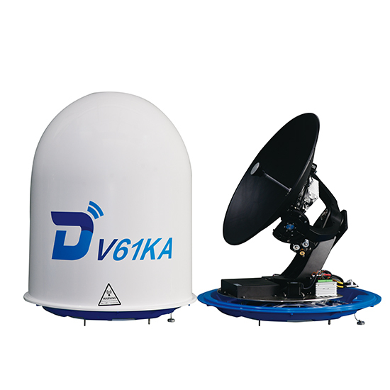 Ditel V61KA 0.65m Ship VSAT Satellite Internet System KA Band Satellite Dish Antenna for Small Vessels