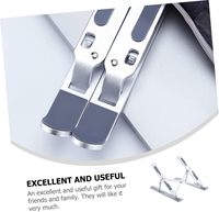 Supports pour ordinateur portable réglables sur 7 niveaux, support pour ordinateur portable en acier carbone, support surélevé réglable pour ordinateur portable pour bureau, compatible avec les ordinateurs portables de 9 à 17,3 pouces