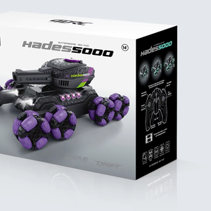 รถ<span class=keywords><strong>ถัง</strong></span>บังคับวิทยุ 4DRC 8 ล้อ 12 ช่องสัญญาณ พร้อมระบบควบคุมด้วยท่าทาง สำหรับขับขี่ออฟโรด พร้อมที่<span class=keywords><strong>ชาร์จ</strong></span>และ<span class=keywords><strong>สาย</strong></span> USB สำหรับเด็กผู้ชาย - Product Image 1