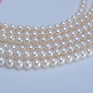 สร้อยคอมุกน้ำจืดขนาด 9-10 มม. ทรงกลม ใส ไร้ตำหนิ ผลิตโดยโรงงาน ขายส่ง - Product Image 3