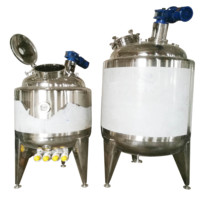 Cuve de fermentation de stockage de lait de yaourt d'acier inoxydable avec l'équipement d'agitateur et de récipient à pression