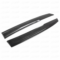 Visera de Ventana de Fibra de Carbono Protector de Sol y Lluvia para Honda Civic Type-R FK7 FK8 2018-2021
