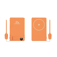 Batterie externe magnétique sans fil 10000 mAh avec charge rapide Type-C, affichage LED, design fin et portable, avec support pour téléphone USB C