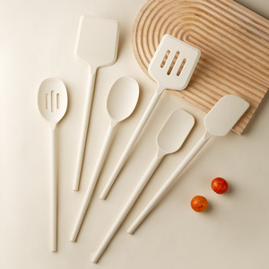 Silicone Spatula And Spoon Kitchenware Set 6 Piece Heat Resistant For Non Stick Pan Pot Baking Cooking Tools - Product Image 1