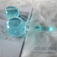 Globe de glace pour le visage, marque privée, couleur personnalisée, masseur facial rafraîchissant, outil de beauté réutilisable pour les soins de la peau, soins personnels, rouleau de glace