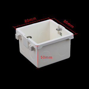 Interrupteurs Boîte à douilles Pvc Interrupteur d'installation dissimulé Prises Câble Boîte à bornes Interrupteur mural encastré - Product Image 3