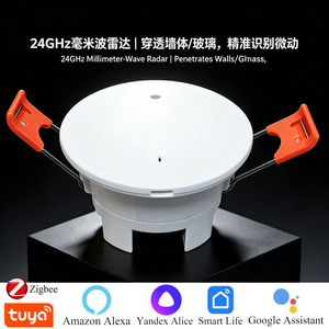 Zigbee WiFi Millimeter Wave Radar Human Presence Sensor With Light Sensor 2 In 1 Smart Home Automation Linkage - Product Image 2