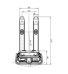 Agv không dây 3m tự trị Robot di động 1400kg Tải hiệu suất tốt cho bán lẻ xây dựng các ngành công nghiệp động cơ mới động cơ - Product Image 4
