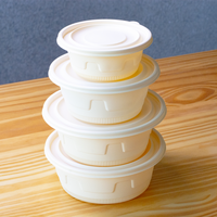 <strong>Best</strong> <strong>Selling</strong> Disposable Eco-Friendly <strong>Biodegradable</strong> Cornstarch <strong>Containers</strong> for Hotel Restaurant Takeaway Use 1000ml Capacity Lid