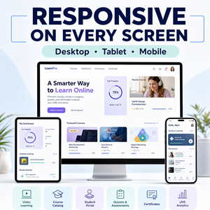 Meilleur site Web éducatif : Conception et développement <span class=keywords><strong>de</strong></span> LMS pour plateforme d'apprentissage en ligne, gestion <span class=keywords><strong>de</strong></span> cours, compatible Mac OS, en stock - Product Image 3