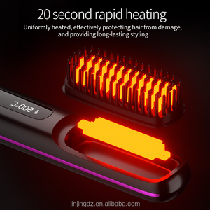 New Portable Wireless Hot Iron Comb Electric <strong>Hair</strong> Beard <strong>Straightener</strong> Brush Cordless Wireless <strong>Hair</strong> <strong>Straightener</strong> <strong>for</strong> <strong>Men</strong> and Women - Product Image 4