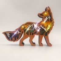 Aimants de réfrigérateur 3D personnalisés à succès, style Art déco, forme d'animal en bois, autocollant magnétique, décorations de bureau en bois pour les fêtes