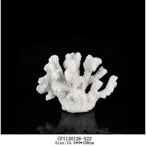 인공 수지 산호 장식품 흰색 산호 테이블탑 장식 - Product Image 4
