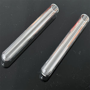 Hochreines transparentes Quarzglas rohr Klar Ein Ende Geschlossenes klares Quarz-Reagenzglas - Product Image 2