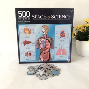 <span class=keywords><strong>Puzzle</strong></span> all'ingrosso <span class=keywords><strong>500</strong></span> della carta della struttura del corpo umano dei giocattoli di istruzione dei bambini del <span class=keywords><strong>Puzzle</strong></span> del corpo - Product Image 1
