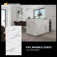 Panneau Marbre UV PVC Haute Brillance Revêtu UV pour Décoration Intérieure