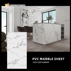 UV tráng tấm đá cẩm thạch PVC độ bóng cao PVC UV đá cẩm thạch Bảng điều khiển cho trang trí nội thất - Product Image 5