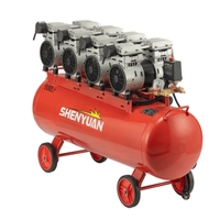 Compresseur d'air sans huile Shenyuan de haute qualité 3kw 4kw 5kw 100 litres de compression d'air de haute qualité
