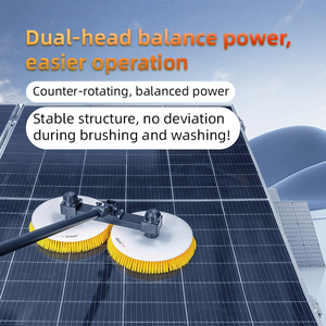 Machine de <span class=keywords><strong>nettoyage</strong></span> de panneaux solaires électrique à double brosse rotative, <span class=keywords><strong>nettoyage</strong></span> photovoltaïque, brosse à disque de 3,5/5,5/7,5 mètres - Product Image 4