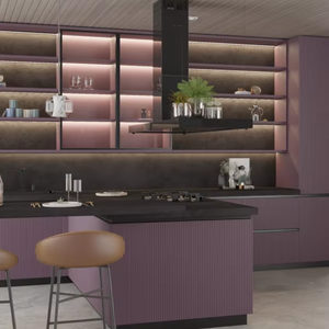 Vermonhouzz Mobili da <span class=keywords><strong>Cucina</strong></span> Classici Stile Shaker con Inserti in Vetro, Armadietti Personalizzati con Fronte in Vetro <span class=keywords><strong>per</strong></span> <span class=keywords><strong>Cucina</strong></span> - Product Image 1