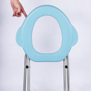 Juxiang Toilet <b>Chair</b> Sky <b>Blue</b> Stainless Steel Portable Folding For Elderly Disabled Pregnant Women - Product Image 3
