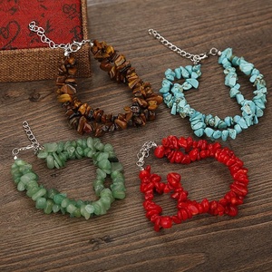 Wholesale Natural Stone Beads Crystal Agate Double Layer Healing Crystal Beaded <b>Bracelet</b> for Women Girls - Product Image 1