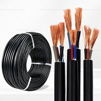 Câble souple en cuivre H05VV-F RVV 4 conducteurs 4x2,5mm 300/500V IEC 60227 gaine PVC pour systèmes de convoyeurs à bande d'entrepôt et