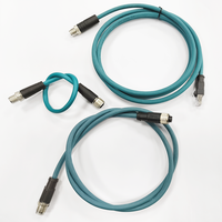 Venta Directa de Fábrica, Conectores y Cables Industriales, Cable de Sensor M12, Arnés de Cables, Código X, Conector de Cable M12 de 8 Pines