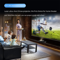 H2 Mini UST Proyector Láser 4K 3 Colores DLP Ultra Short Throw HDR WiFi Auto Smart Android Proyector Profesional Home Cinema TV