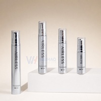 Flacon Airless Électroplaqué Populaire de 5, 10, 12, 15 ml avec Pompe à Lotion en PP pour Crème Contour des Yeux, Visage, Sérum, Fond de Teint – Emballage de Voyage