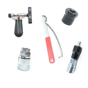 Bộ sửa chữa xe đạp Bộ sửa chữa lốp xe đạp Crank puller, freewheel chuỗi Whip chu kỳ xe đạp Cassette Remover đi xe đạp công cụ sửa chữa