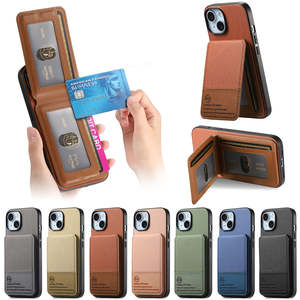 Étui de luxe pour iPhone 17 avec porte-cartes RFID, support et rabat en PU pour Pro Max Air 16e 15 14 13 – Housse de protection pour téléphone portable - Product Image 4