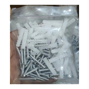 Cheville murale en plastique à expansion avec vis, capacité 500-1000 kg, zinguée/galvanisée - Product Image 3