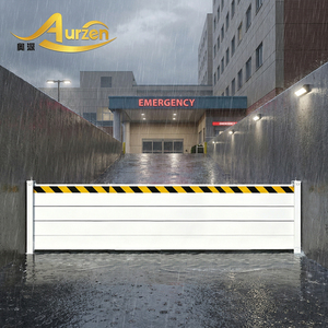 Barrière anti-inondation réfléchissante en aluminium anodisé haute résistance, conforme TUV, certifiée ISO9001, sur mesure ODM pour devantures de magasins commerciaux - Product Image 1